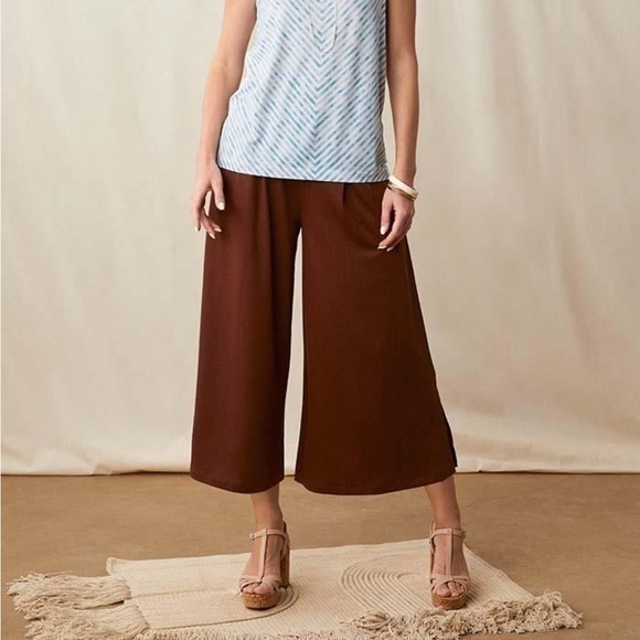 Matilda Jane Pants - Alice Textured Wide Leg Cropped Pants